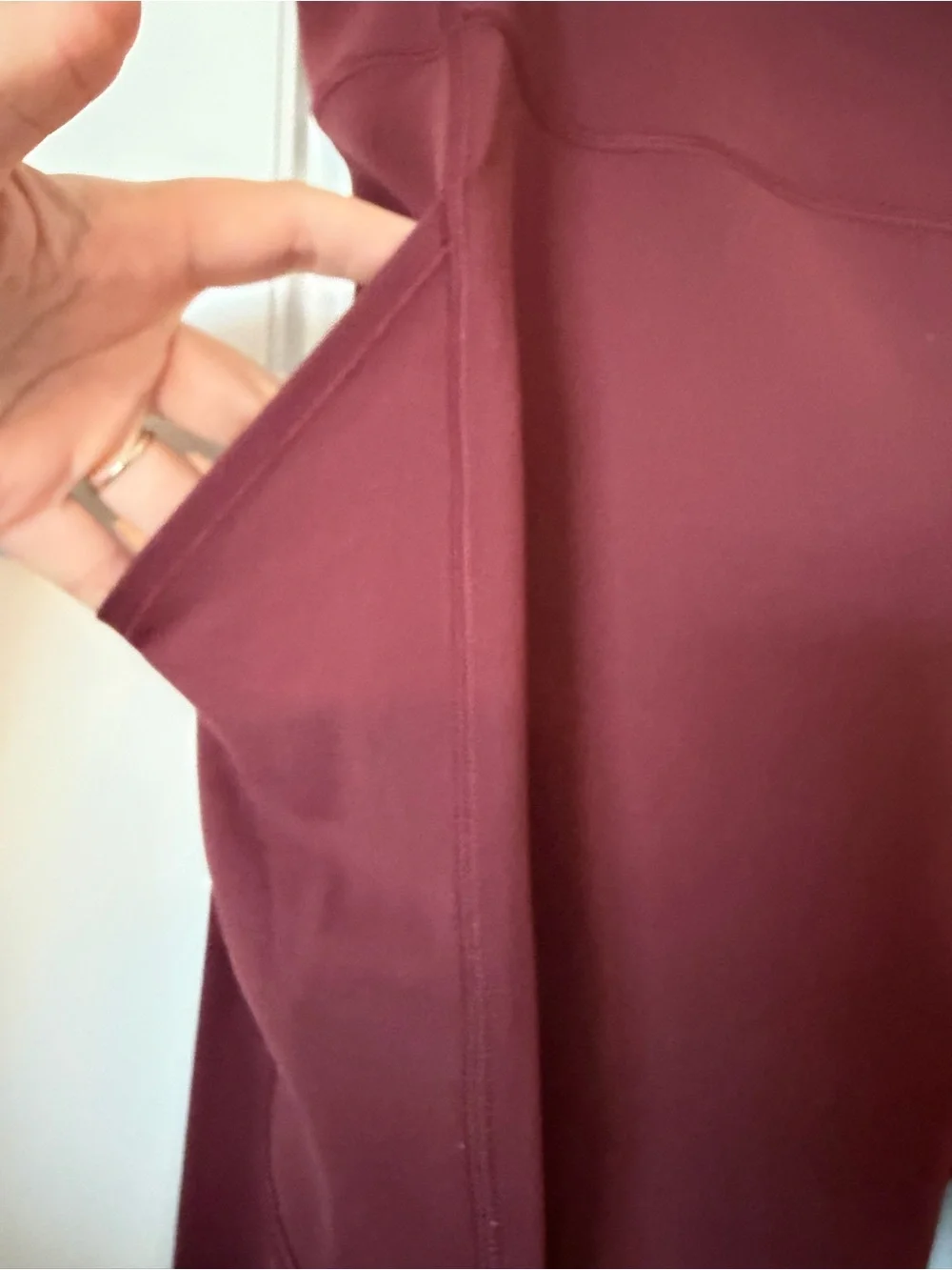 Lululemon Women's Invigorate High-Rise Maroon Active Leggings